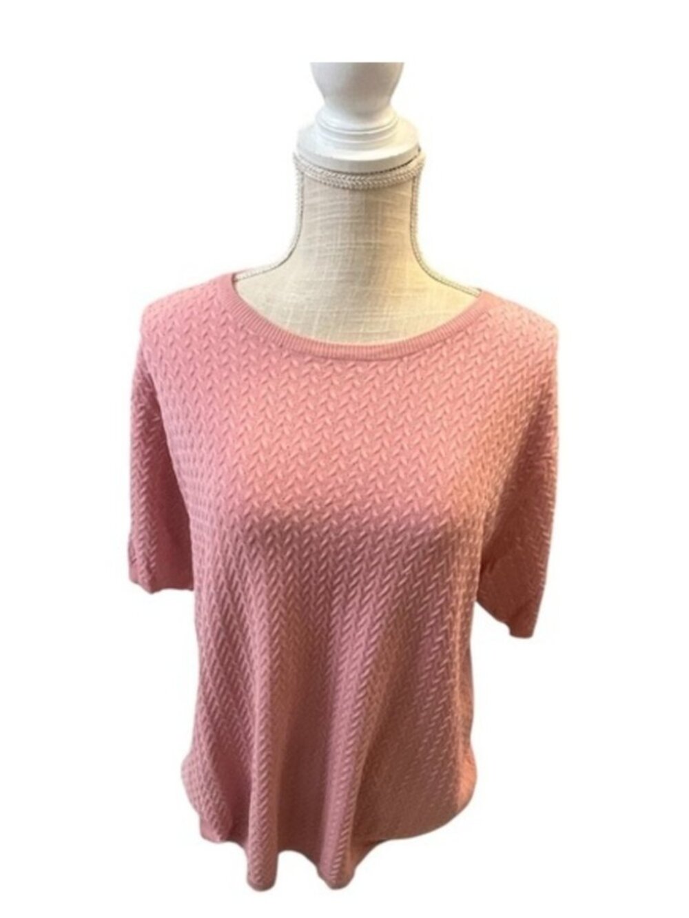 Soft Pink Short Sleeve Top